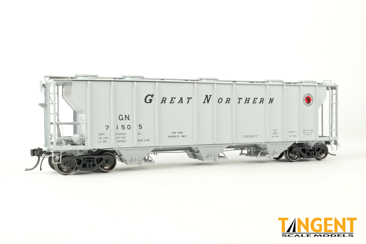 70 ton Food Grade PS-2 covered hopper car GN 71505-71579 – GNRHS