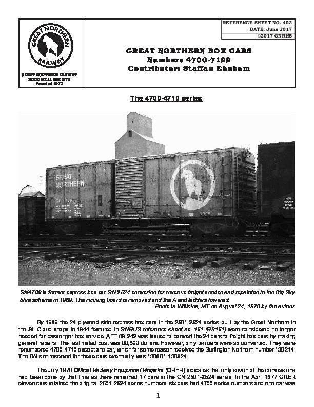 Digital Bundle - BOX CARS – GNRHS