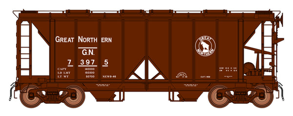 C4 70 ton 1958 cubic foot ACF covered hopper, Mineral Red