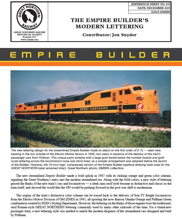 Digital RS443 - The Empire Builder's Modern Lettering