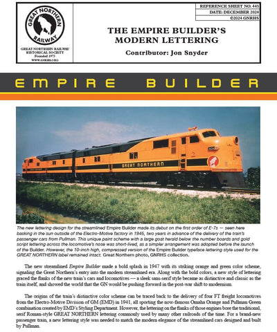 Digital RS443 - The Empire Builder's Modern Lettering