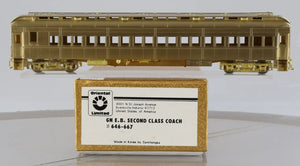 Empire Builder heavyweight Second Class coach #646-667, unpainted