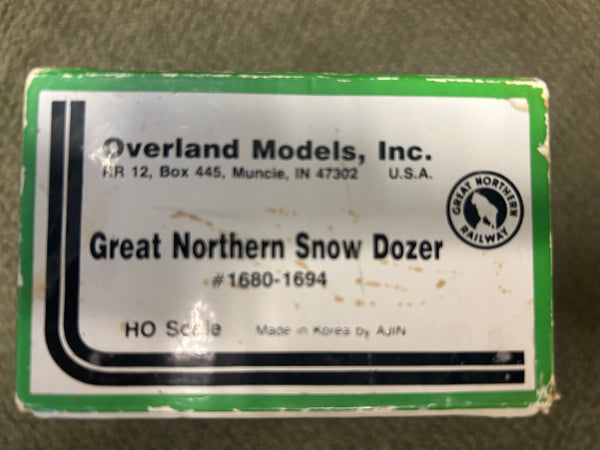 Wooden body Snow Dozer #1680-1694, unpainted