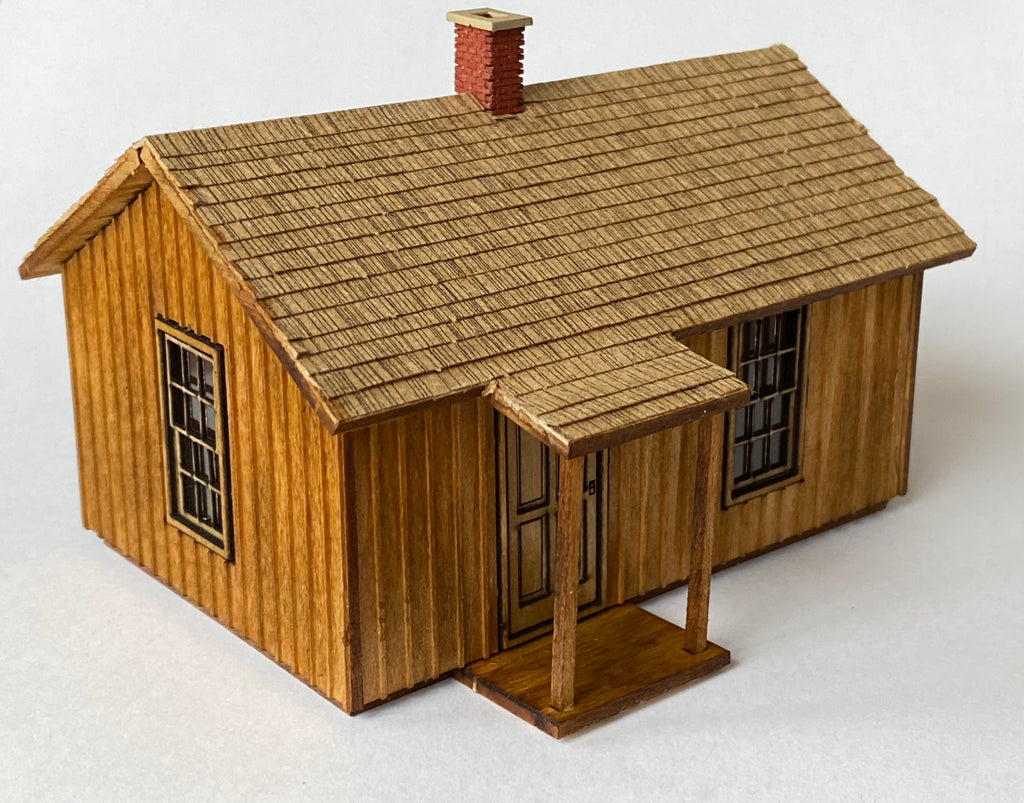 Model Scenery World HO Scale Cabin #5 - The Outdoor Series - 3D Model, Unpainted, Ready To Go