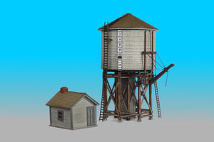 N scale Wooden Water Tank