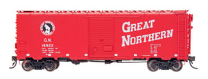 B2 40' 12 panel box car, Vermilion Red, Slanted road name HO scale