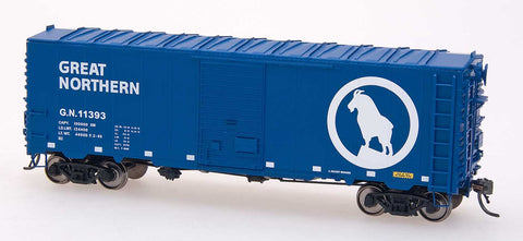 B2 40' 12 panel box car, Big Sky Blue HO scale