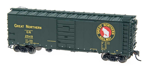 B2 40' 12 panel Express box car, Pullman Green HO Scale