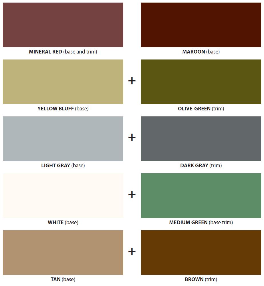 Color Card, Frame Structures and Depots (from Reference Sheet 402)